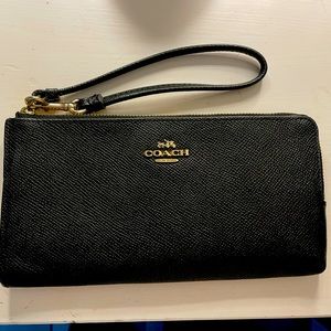 Black Coach wristlet